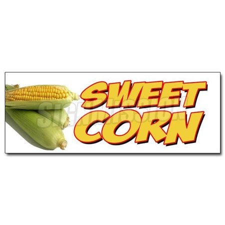 SIGNMISSION Safety Sign, 48 in Height, Vinyl, 18 in Length, Sweet Corn D-48 Sweet Corn